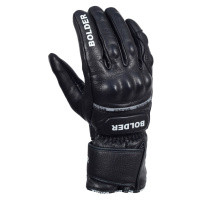 BOLDER 750 Moto kožené rukavice zimní zateplené černá