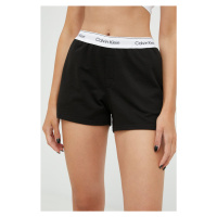 Pyžamové šortky Calvin Klein Underwear dámské, černá barva