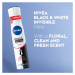 NIVEA Black & White Invisible Clear antiperspirant ve spreji pro ženy 200 ml