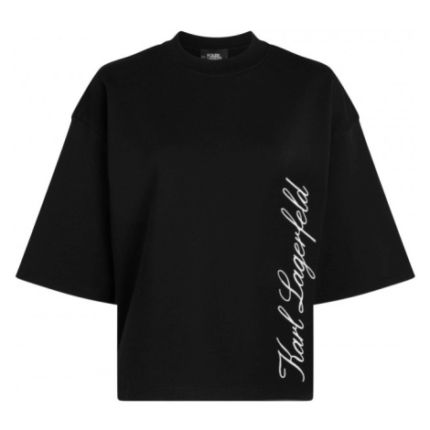 Mikina karl lagerfeld hotel karl sslv sweatshirt černá