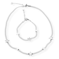 Ewena Dámský náhrdelník s náramkem z chirurgické oceli KM6427