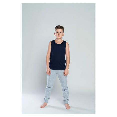 Chlapecké tričko Tytus na široká ramínka - tmavě modrá Italian Fashion