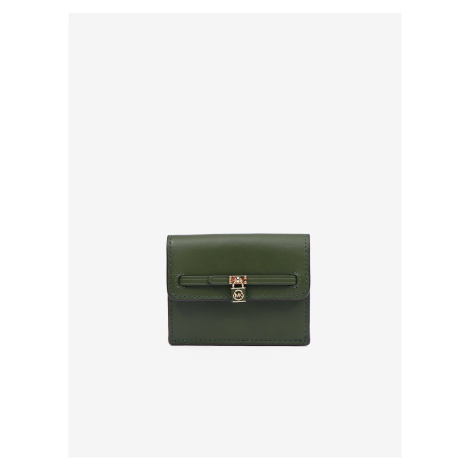 Tmavě zelená dámská kožená peněženka Michael Kors
