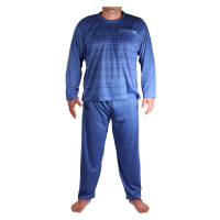 Milan pyžamo pánské dlouhé V1611 modrá