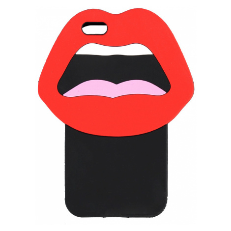 Černo-červený silikónový kryt Mouth pro iPhone 6/6s