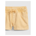 GAP Dětské kraťasy pull-on shorts Žlutá