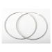 Stříbrné náušnice kruhy broušené SVLE0216XD50060