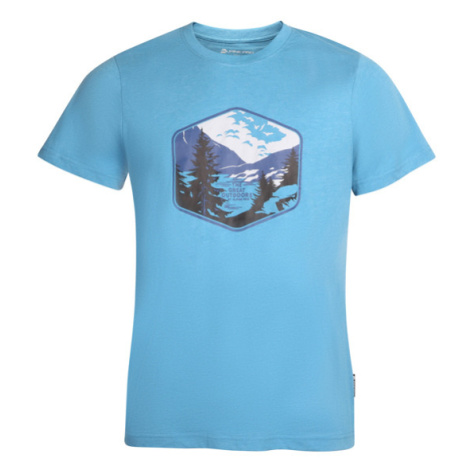 quars modrá pánské bavlněné tričko