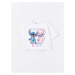 LC Waikiki Girls' Crew Neck Lilo and Stitch Printed Short Sleeve T-Shirt