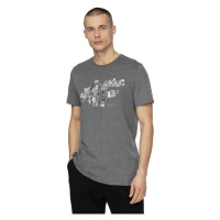 4F-MENS T-SHIRTS H4Z21-TSM012-24M-MIDDLE GREY MELANGE Šedá