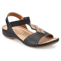 Polaris 91.157364.z Black Woman Sandals