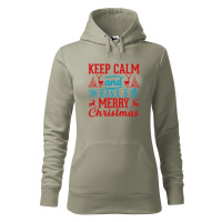 DOBRÝ TRIKO Dámská mikina s potiskem Keep calm Christmas