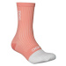 POC Cyklistické ponožky klasické - FLAIR - červená/bílá