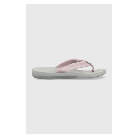 Žabky Kappa dámské, fialová barva, na plochém podpatku