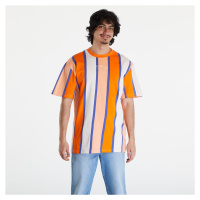 Tričko Karl Kani Small Signature Stripe Tee Orange/ Apricot/ Off White