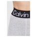 Legíny Calvin Klein dámské, šedá barva, melanžové