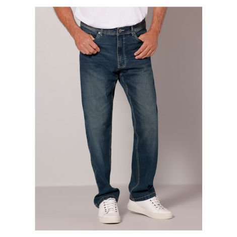 5-kapsové džíny s kontrastními švy Roger Kent Modrá