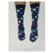 Tmavě modré puntíkované ponožky Happy Socks Big Dots