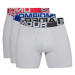 Pánské boxerky Under Armour Charged Cotton 6in 3 Pack Mod Gray Medium Heather