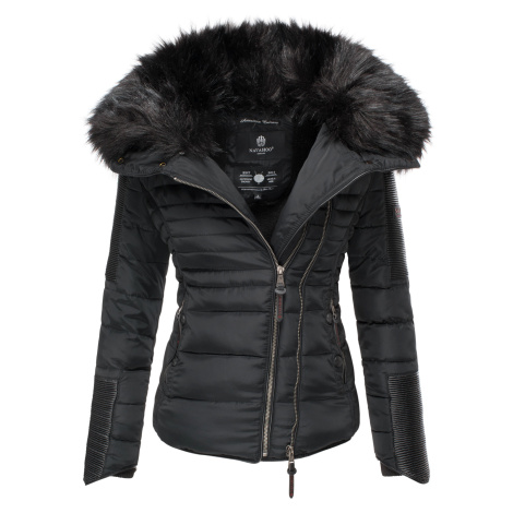 Dámská zimní bunda s kožíškem Yuki 2 Navahoo - BLACK