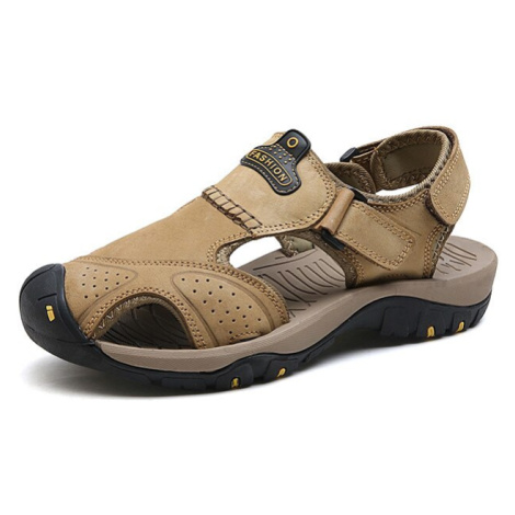 Outdoorové sandály pánské kožené letní boty MIXI FASHION