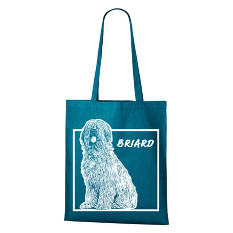 Plátěná taška s potiskem plemene Briard - skvělý dárek pro milovníky psů BezvaTriko