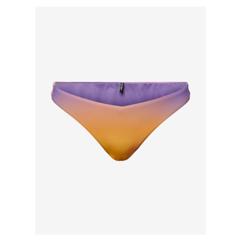 Fialovo-oranžový dámský spodní díl plavek Pieces Bibba