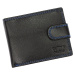 Pánská kožená peněženka Wild 125130B černá / modrá