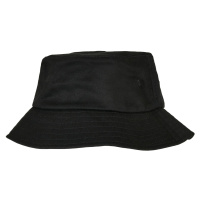 Dětská čepice Flexfit Cotton Twill Bucket, černá