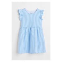 H & M - Šaty z bavlněného žerzeje - modrá