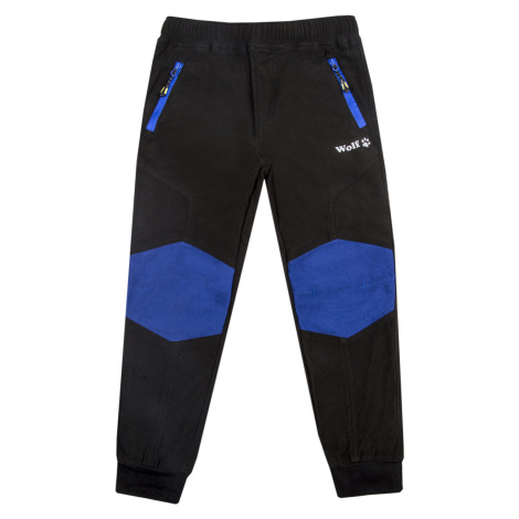 Chlapecké outdoorové kalhoty - Wolf T2353, černá Barva: Černá