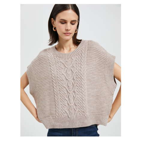 Bavlněný oversize pletený svetr netopýří rukáv Koton