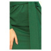 Dámské šaty v lahvově zelené barvě se širokým páskem k zavazování model 6330424
