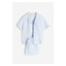H & M - Pyžamo z lněné směsi - modrá