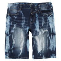 Rock Rebel by EMP Shorts With Bleached Details Kraťasy modrá