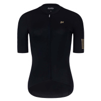 HOLOKOLO Cyklistický dres s krátkým rukávem - VICTORIOUS GOLD LADY - černá