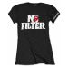 Rolling Stones tričko, No Filter Header Logo Black, dámské