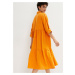 Bonprix BPC SELECTION lněné košilové šaty Barva: Žlutá, Mezinárodní