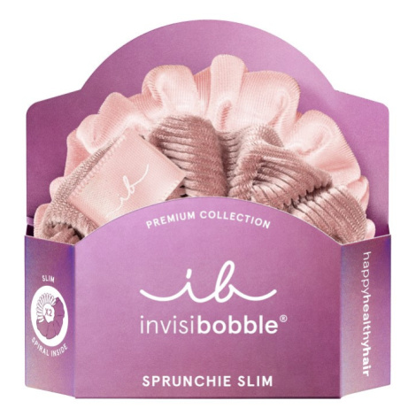 Invisibobble Gumička do vlasů Sprunchie Slim Premium La Vie en Rose 2 ks