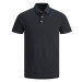 Jack&Jones Pánské polo triko JJEPAULOS 12136668 Dark Grey Melange SLIM FIT