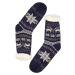 Polaros dark teplé ponožky s beránkem MC 112 tmavě modrá