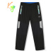 Chlapecké šusťákové kalhoty, zateplené - KUGO DK7136, černá / modrá aplikace Barva: Černá