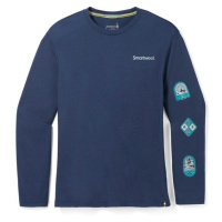 Smartwool OUTDOOR PATCH GRAPHIC Pánské triko, tmavě modrá, velikost