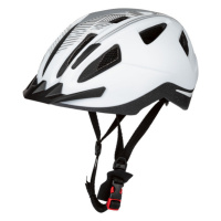 CRIVIT Dámská / Pánská cyklistická helma s koncovým světlem (bílá/šedá S/M)