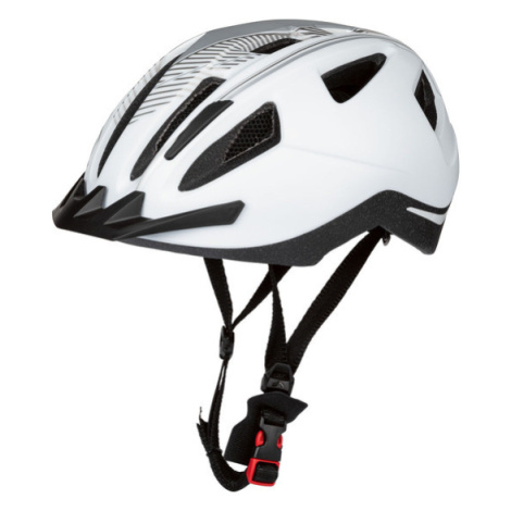 CRIVIT Dámská / Pánská cyklistická helma s koncovým světlem (bílá/šedá S/M)