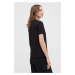 Bavlněné tričko Versace Jeans Couture černá barva, 76HAHL01 CJ01L