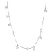 Rosato Slušivý stříbrný náhrdelník Hvězdičky se zirkony Storie RZC029