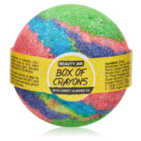 Beauty Jar Box Of Crayons koupelová bomba s mandlovým olejem a vůní třešňové máty 150 g
