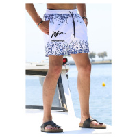 Madmext Navy Blue Printed Shorts With Pocket 5782