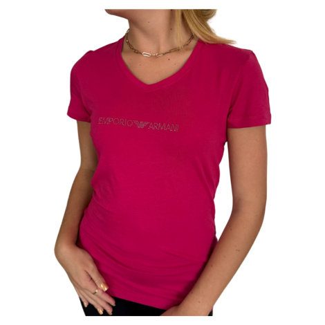 Dámské triko Emporio Armani 163321 4F223 růžové | růžová